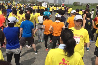 10kmの部の出発前