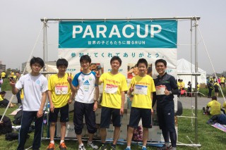 10kmの部が終了後に部員たちと